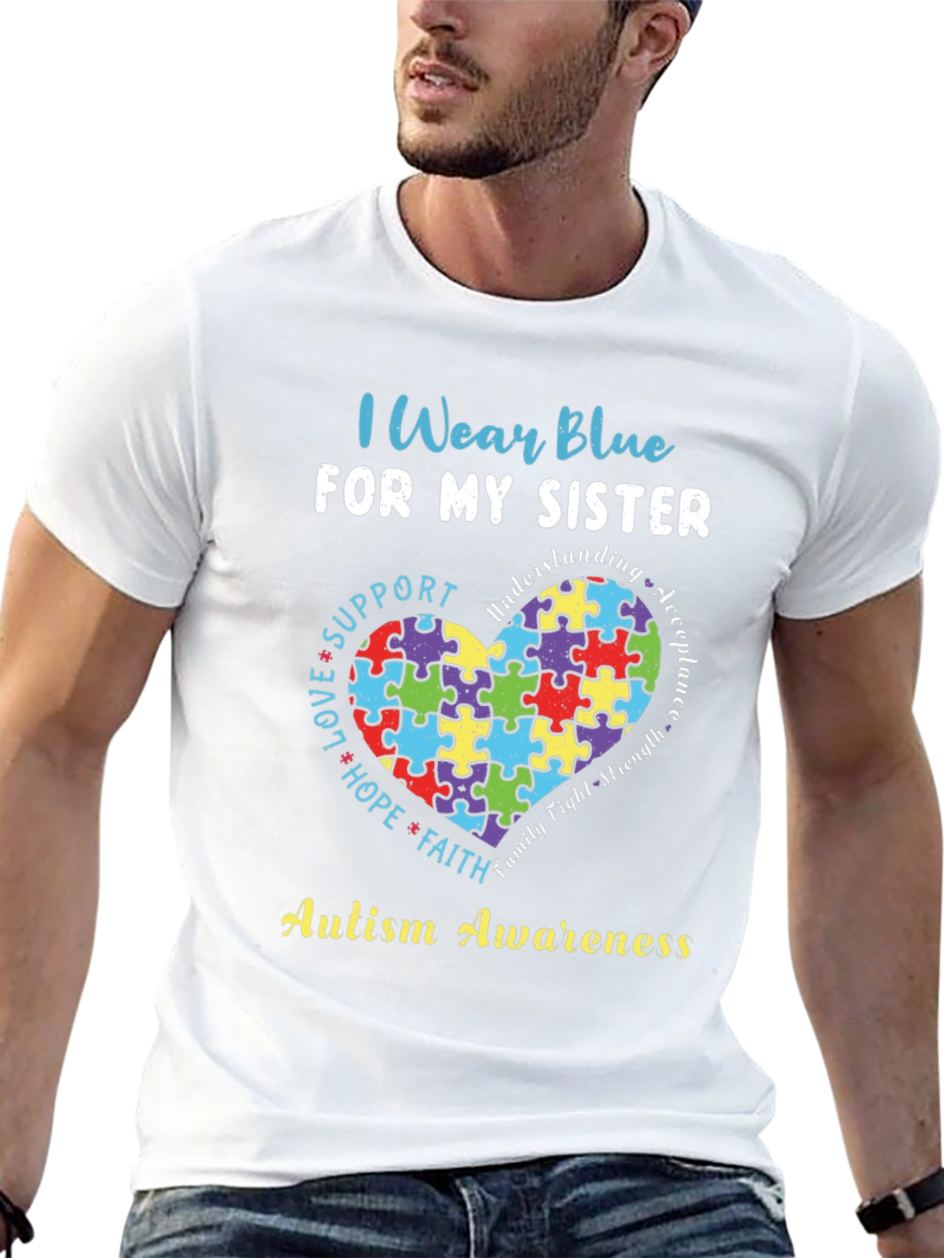 Autism Awareness Sister T-Shirt
