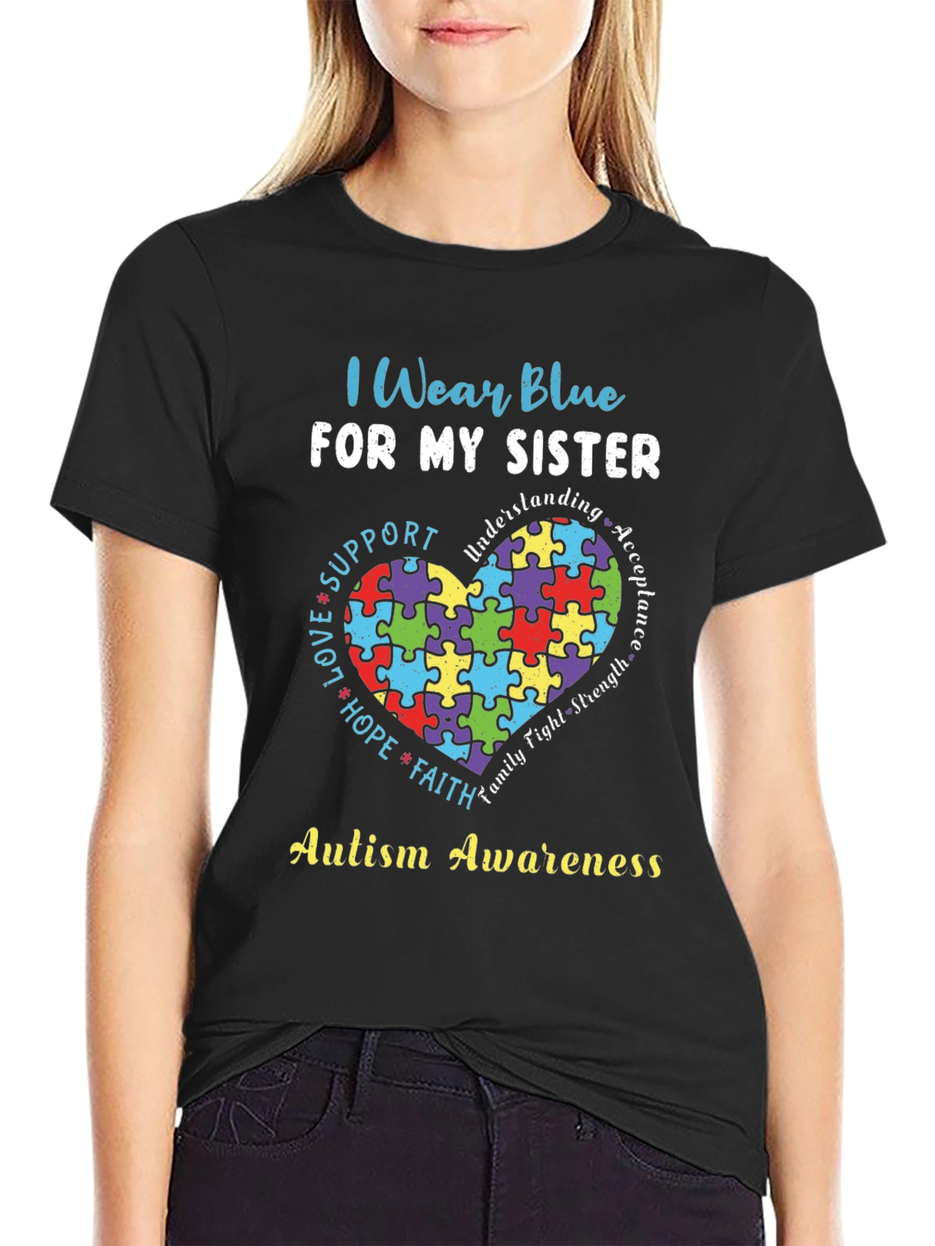 Autism Awareness Sister T-Shirt