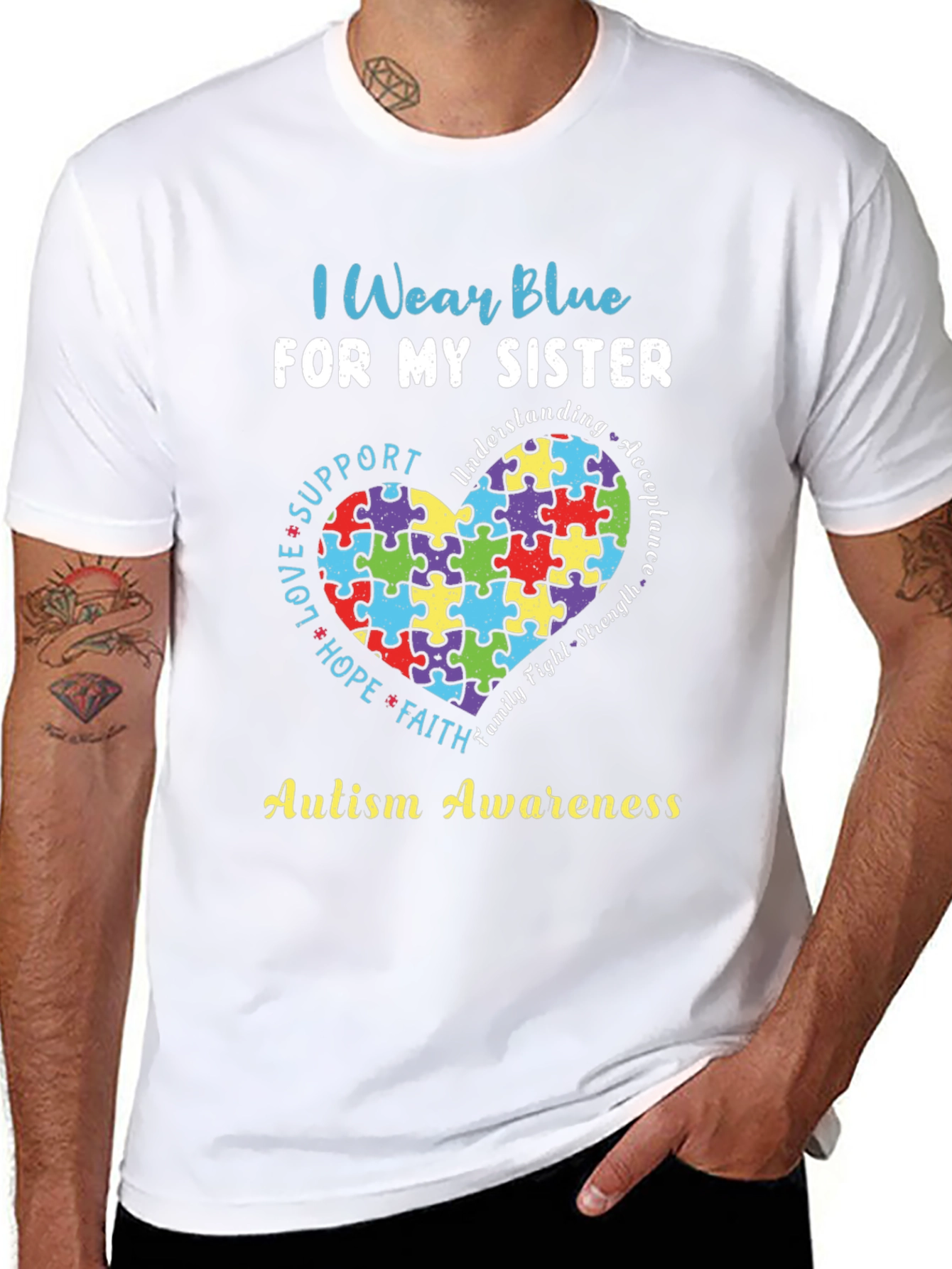 Autism Awareness Sister T-Shirt
