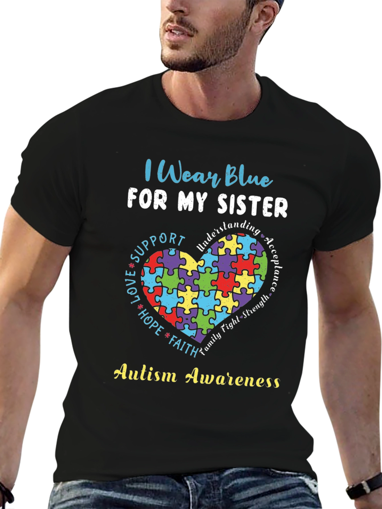 Autism Awareness Sister T-Shirt