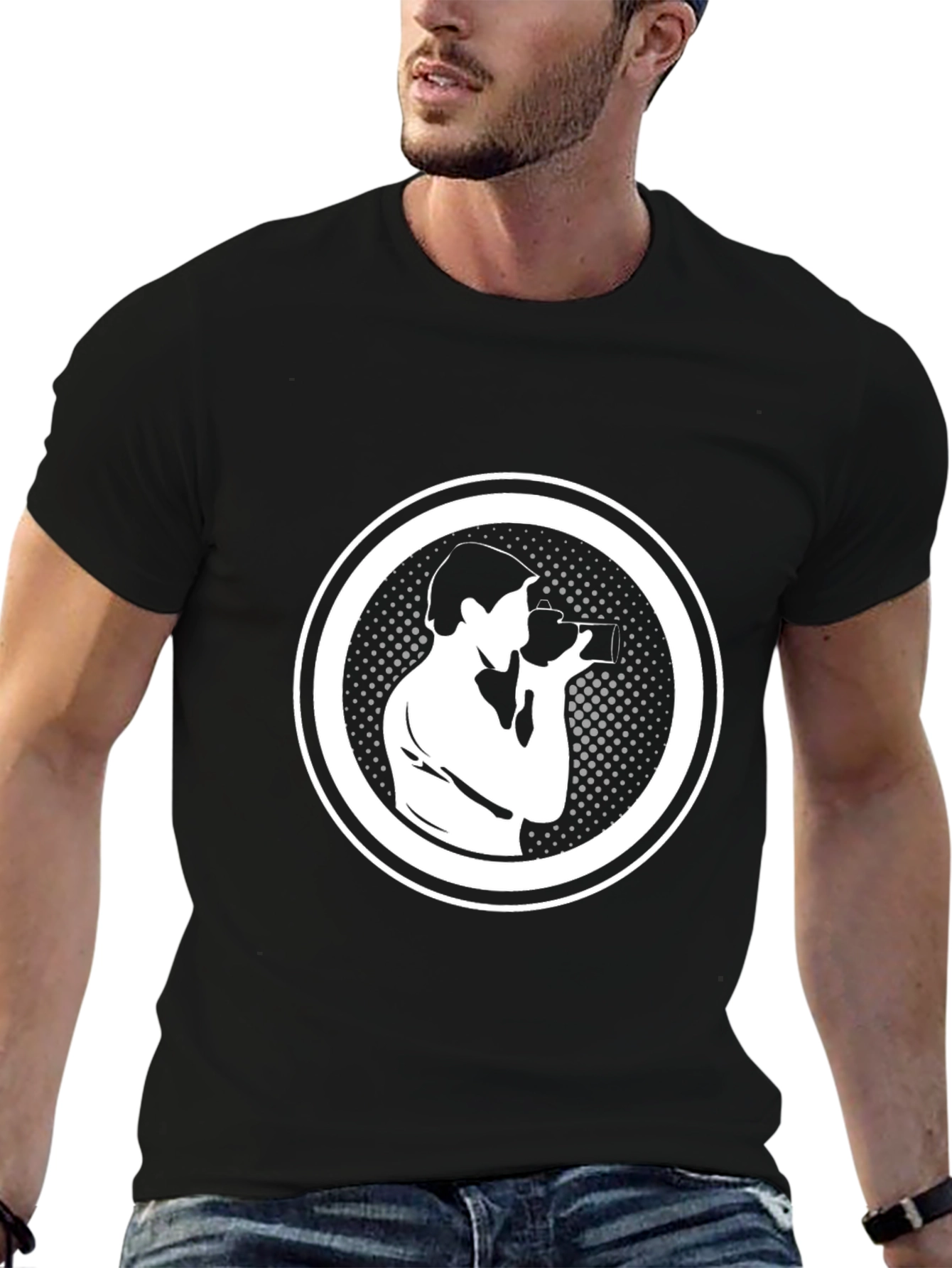 Photographer Graphic Black T-Shirt