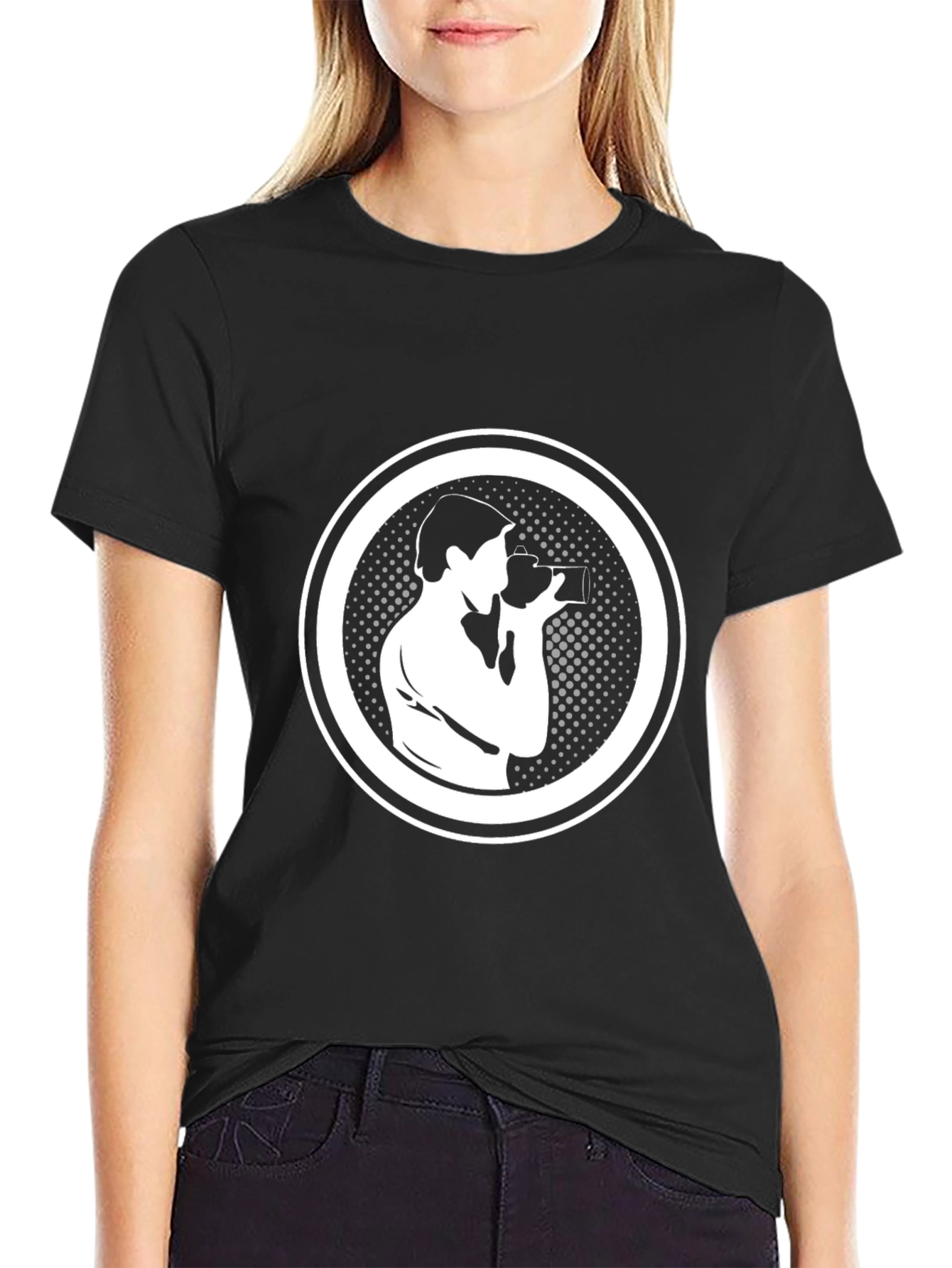 Photographer Graphic Black T-Shirt