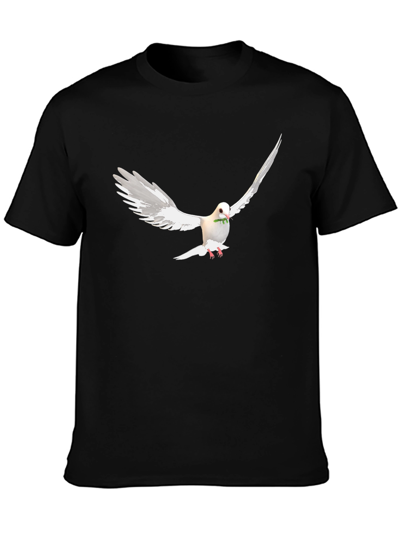 Dove Peace Graphic Black T-Shirt