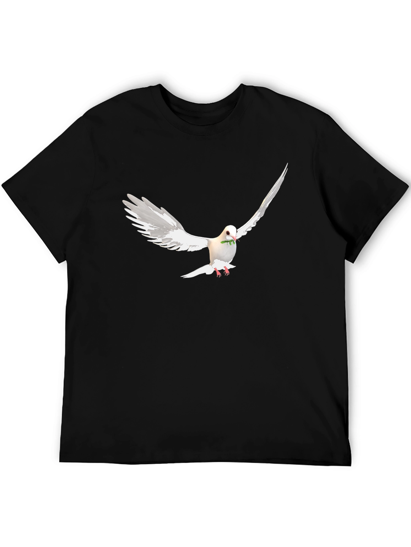 Dove Peace Graphic Black T-Shirt