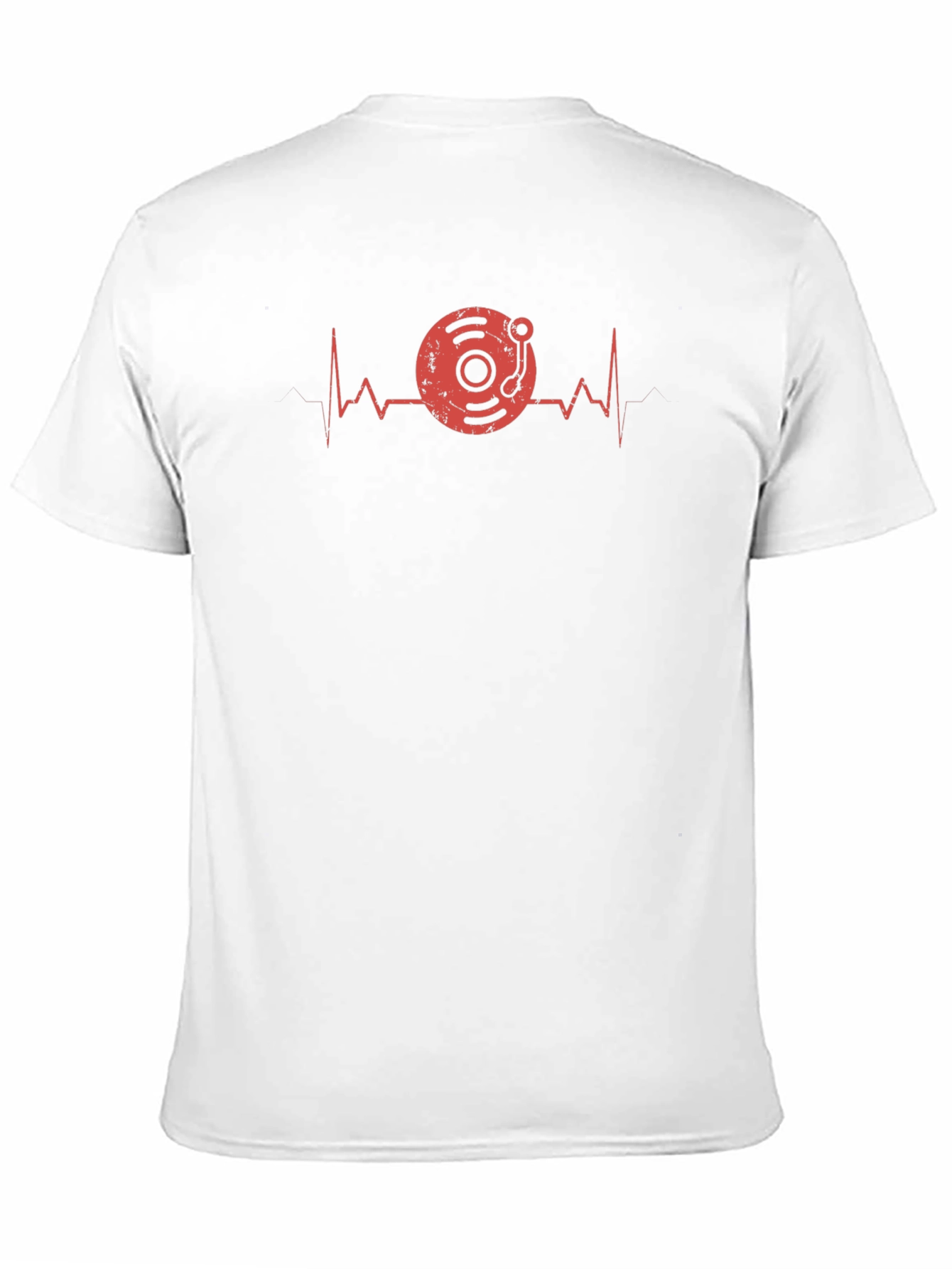 DJ Heartbeat Graphic Tee - Black Cotton Blend