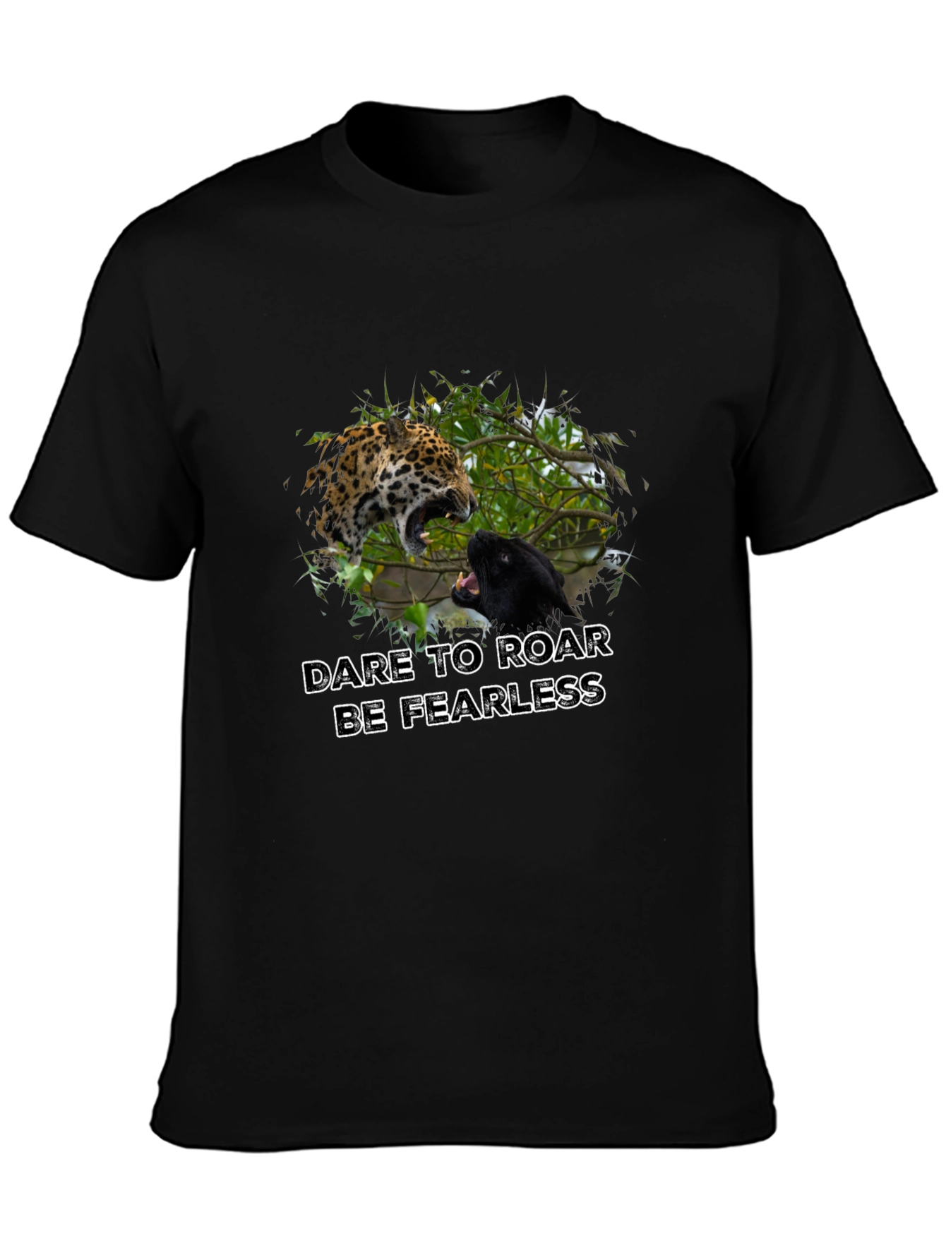 Dare to Roar Tee - Jaguar & Panther Graphic